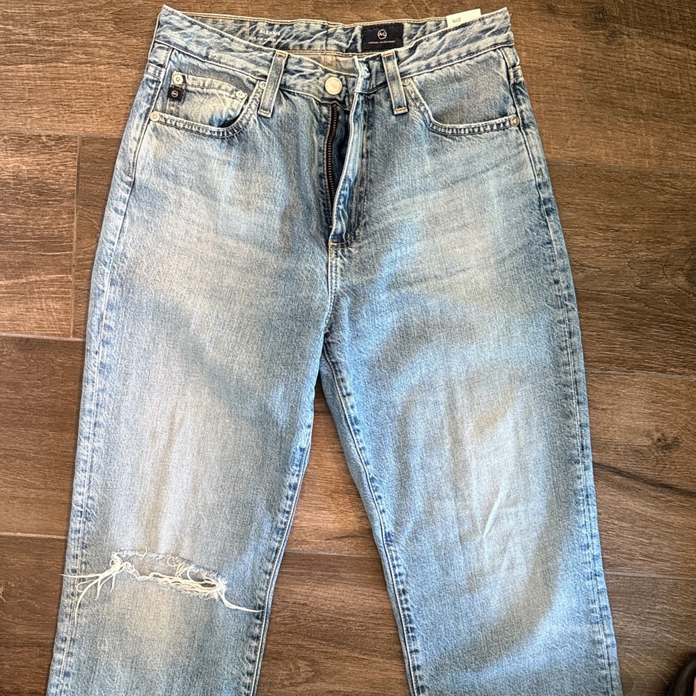 AG Adriano Goldschmied Light Blue High Rise Jeans